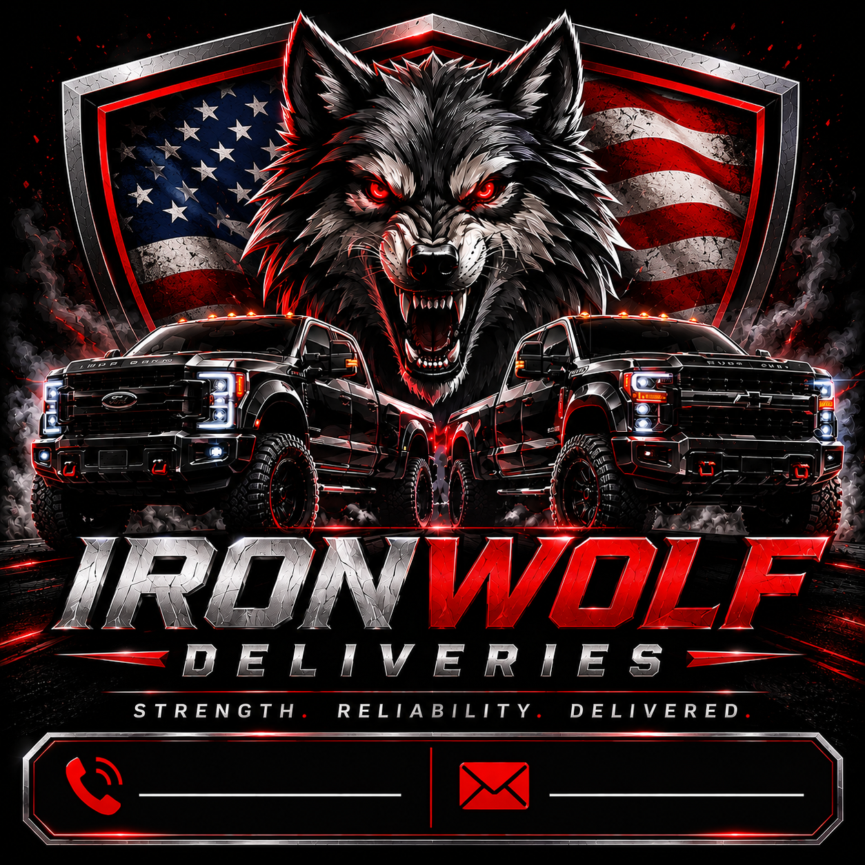 IronWolf Deliveries logo